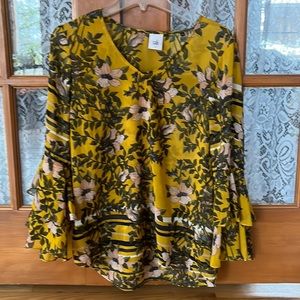 Cabi floral blouse